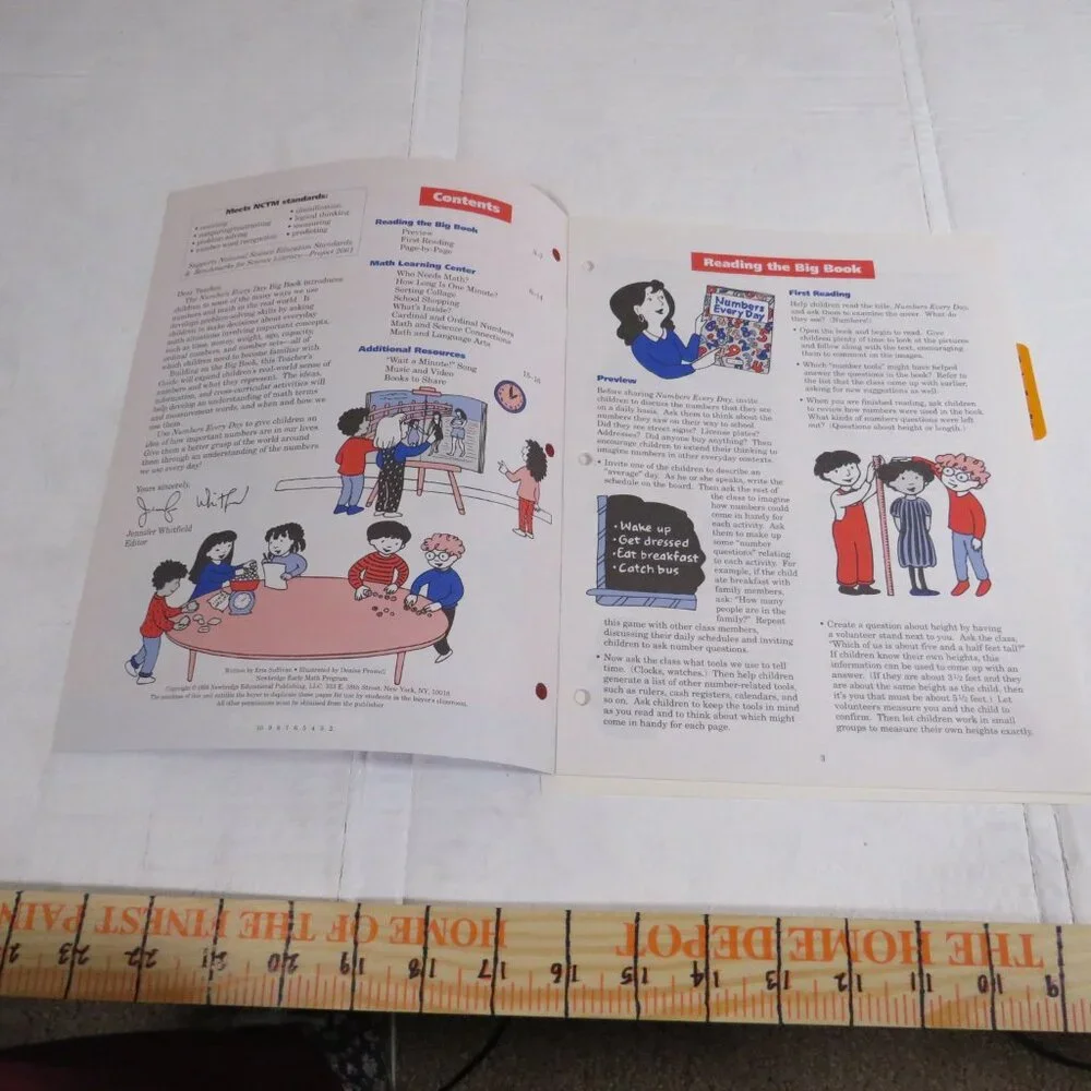 Numbers Every Day BIG BOOK (almost 2 feet tall) with teacher pages CLASSROOM